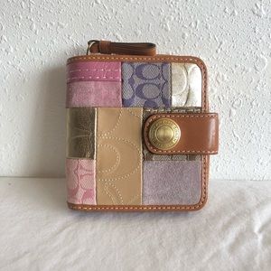 Coach multi patterned wallet ~ nwot
